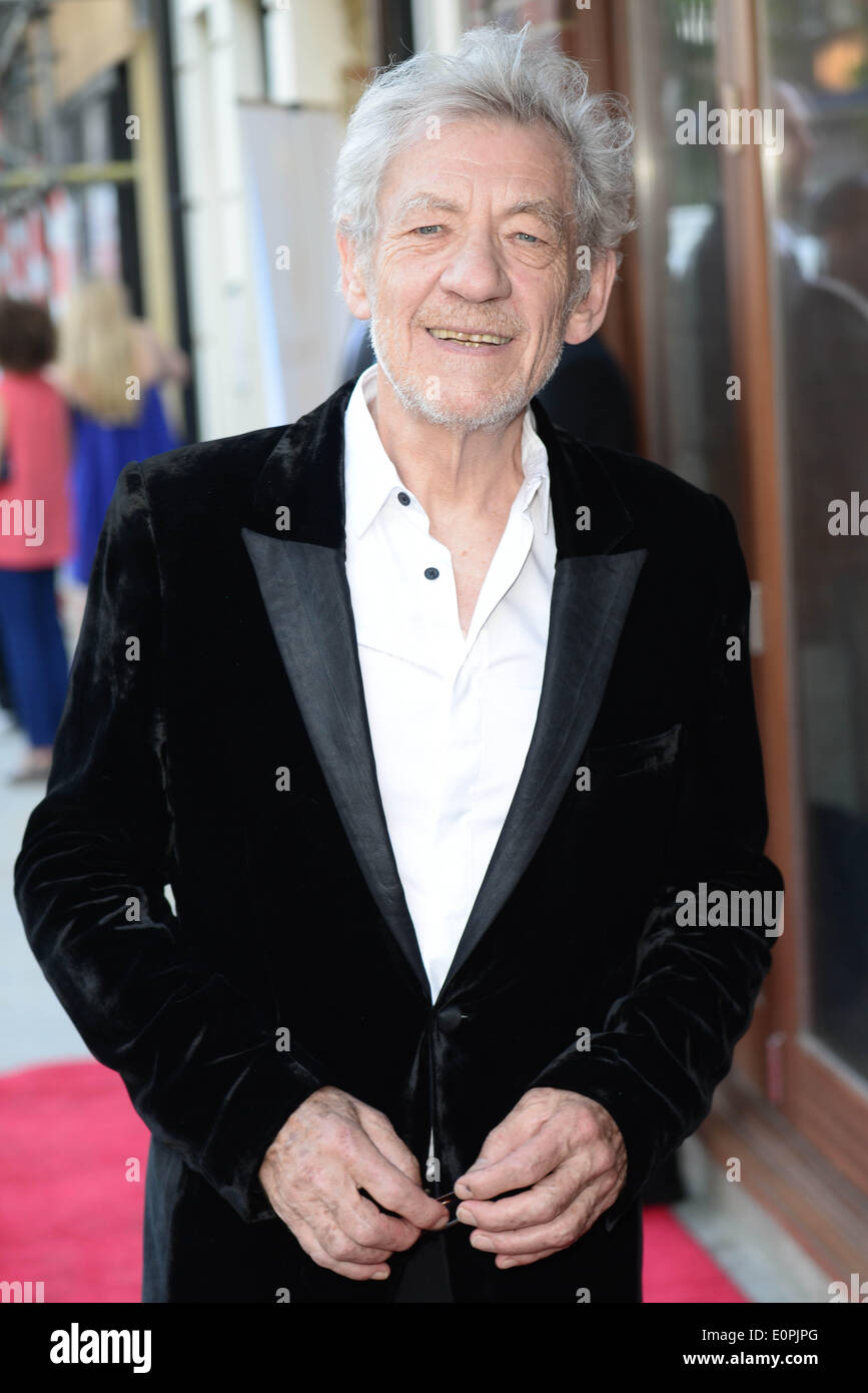 London, UK. 18. Mai 2014. Sir Ian McKellen besucht die Parktheater ersten Geburtstag Gala im Finsbury Park in London. Foto: siehe Li/Alamy Live News Stockfoto