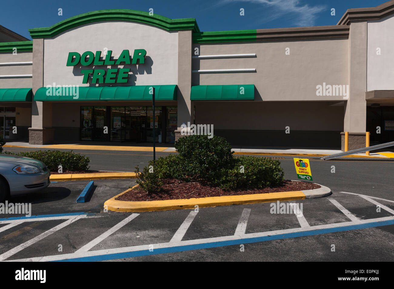 Dollar Tree Store befindet sich in Leesburg, Florida Stockfoto