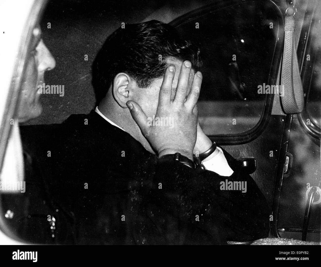 28. Juni 1957; London, UK; ROBERT ROSSI den Ex-Gangster, die vier Jahre für seine Rolle in dem Angriff auf Jack Spot dient. Stockfoto