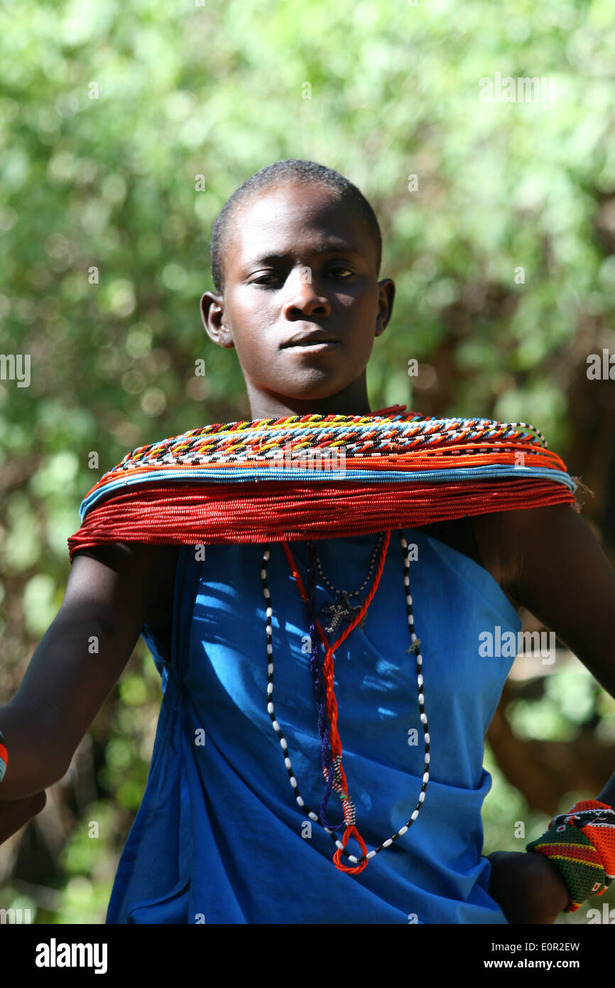 Stamm der Samburu, Kenia Stockfoto