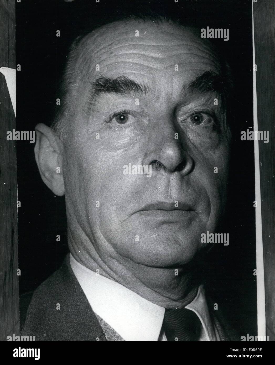6. Juni 1958 - Erich Maria Remarque. Stockfoto