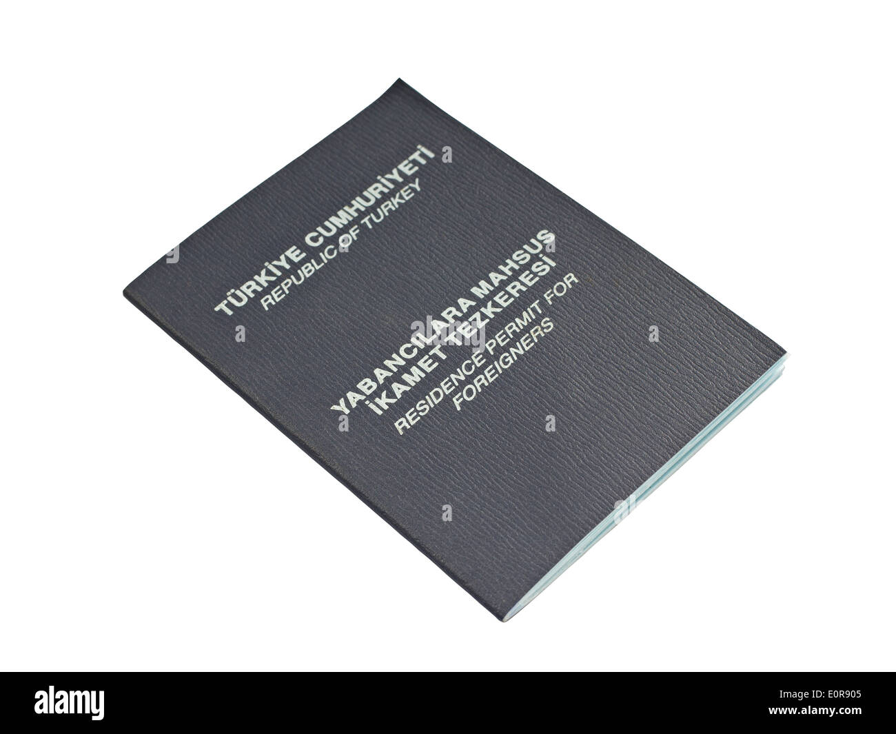 Türkische Aufenthaltserlaubnis für Ausländer Stockfoto