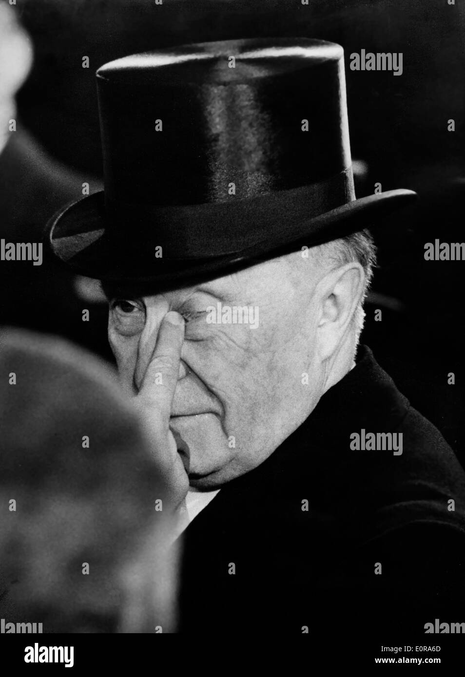 Ungewöhnliche Foto von Dr. Konrad Adenauer Stockfoto