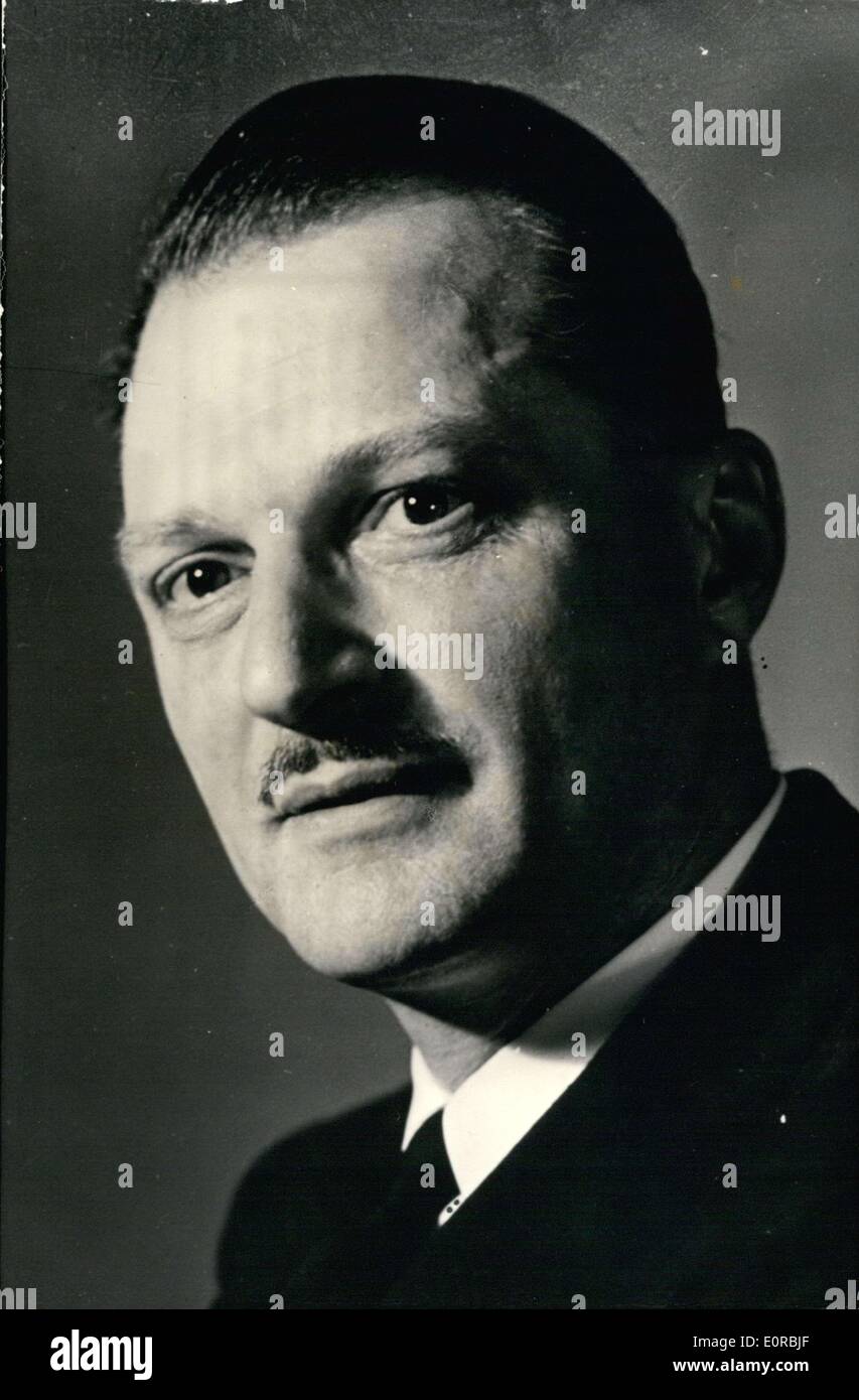 3. Dezember 1958 - Porträt von Paul Delouvrier Stockfoto