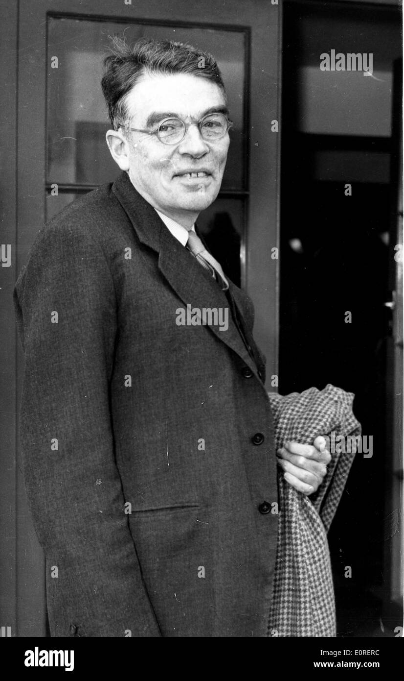 9. April 1959 - war London, England, UK - Patrick Arthur Devlin (Foto), ein britischer Jurist, Richter und Juristen. Er machte eine Stockfoto