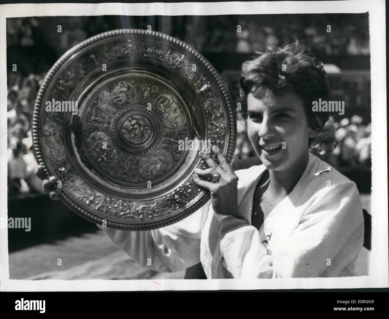 7. Juli 1959 Einzel Damen Finale in Wimbledon, Maria aus Brasilien