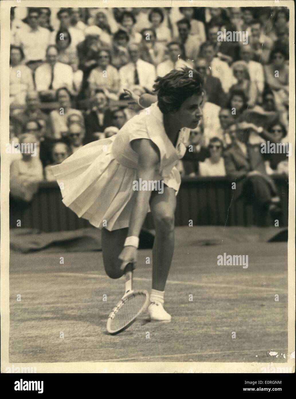 7. Juli 1959 Wimbledon TennisMeisterschaften. Frauen Halbfinale