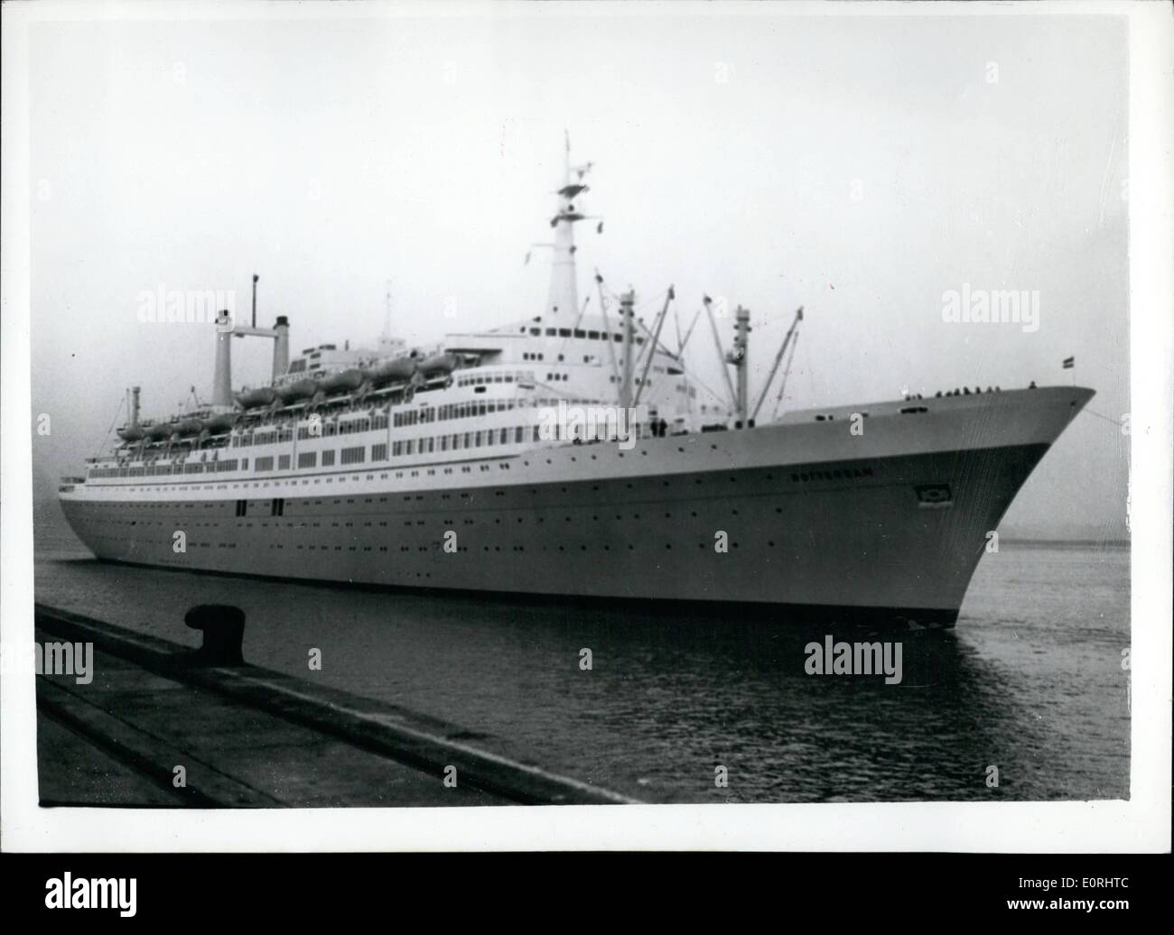 Sept. 09, 1959 - Jungfernfahrt des neuen 213,000,000 niederländischen Liner. Mit H.R.M Prinzessin Heatrix an Bord der neuen 13.000.000 Niederlande Stockfoto