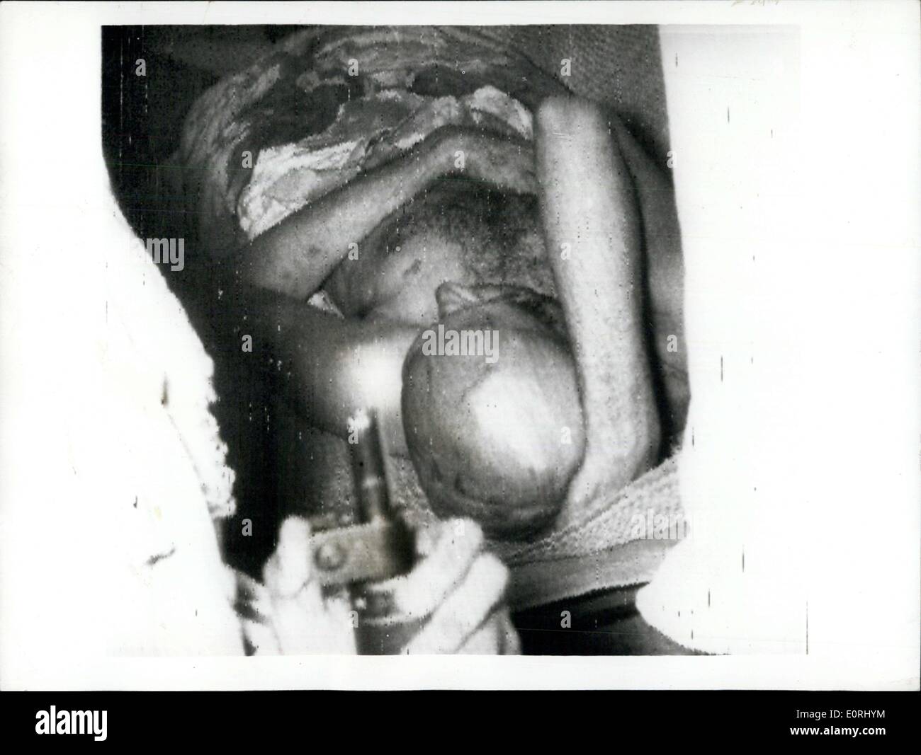 Sep 26, 1959 - Schütze versucht zu ermorden, Premierminister von Ceylon Solomon Bandaranaike Ne Bilder U Stockfoto