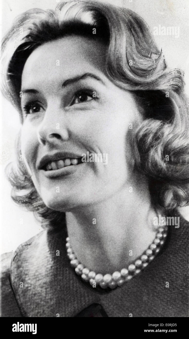 Schauspielerin Dina Merrill Weltweit Reichsten Sterne Auf Einer Pressekonferenz In London Stockfotografie Alamy
