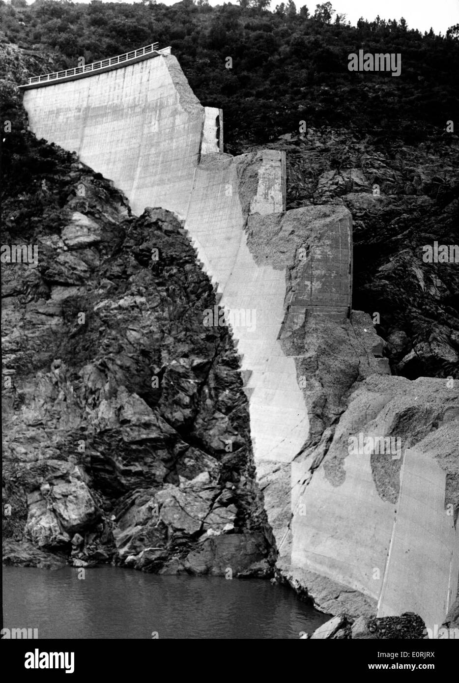 Naturkatastrophen: 1959 Dam Zusammenbruch in Frankreich Stockfoto