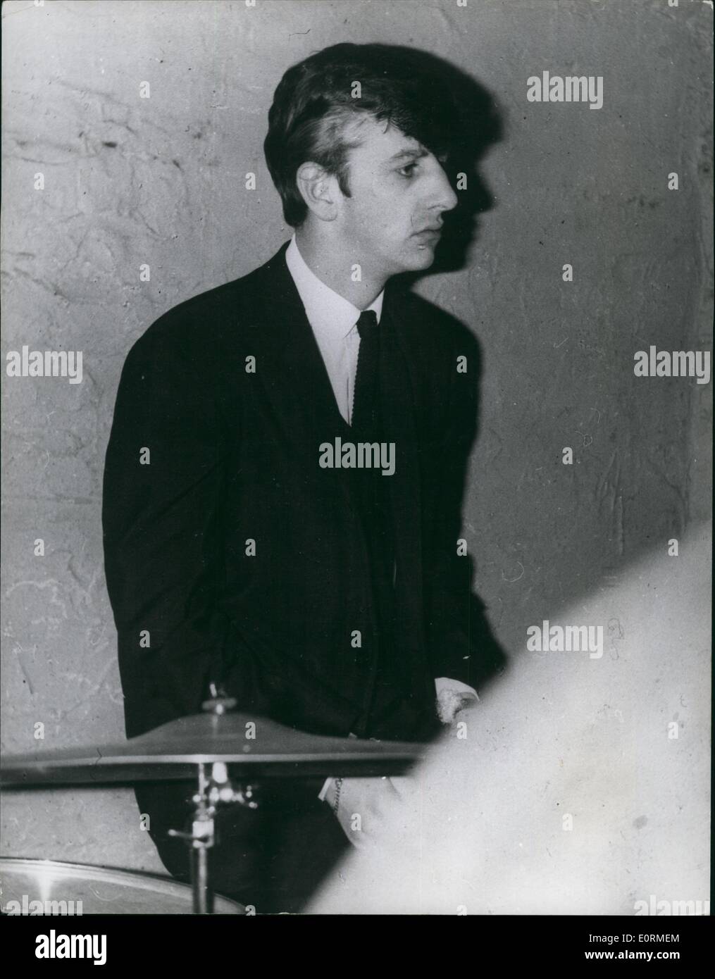 1. Januar 1960 - frühen Beatles: Ein neu flügge Beatle probt Ringo Starr in der Höhle. Stockfoto