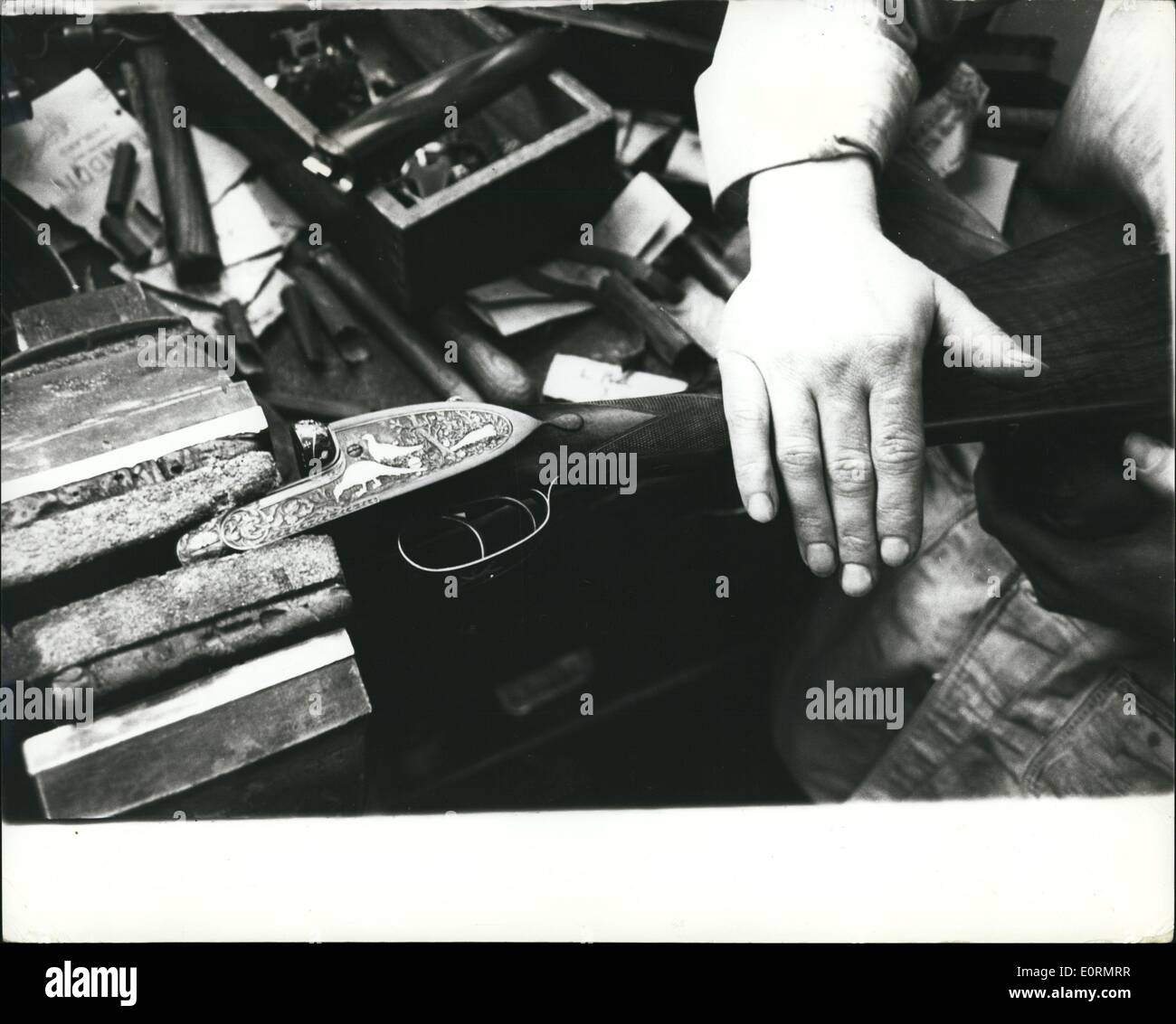 1. Januar 1960 - James Purdey Söhne - der weltweit exklusivsten und teure Büchsenmacher. Stockfoto