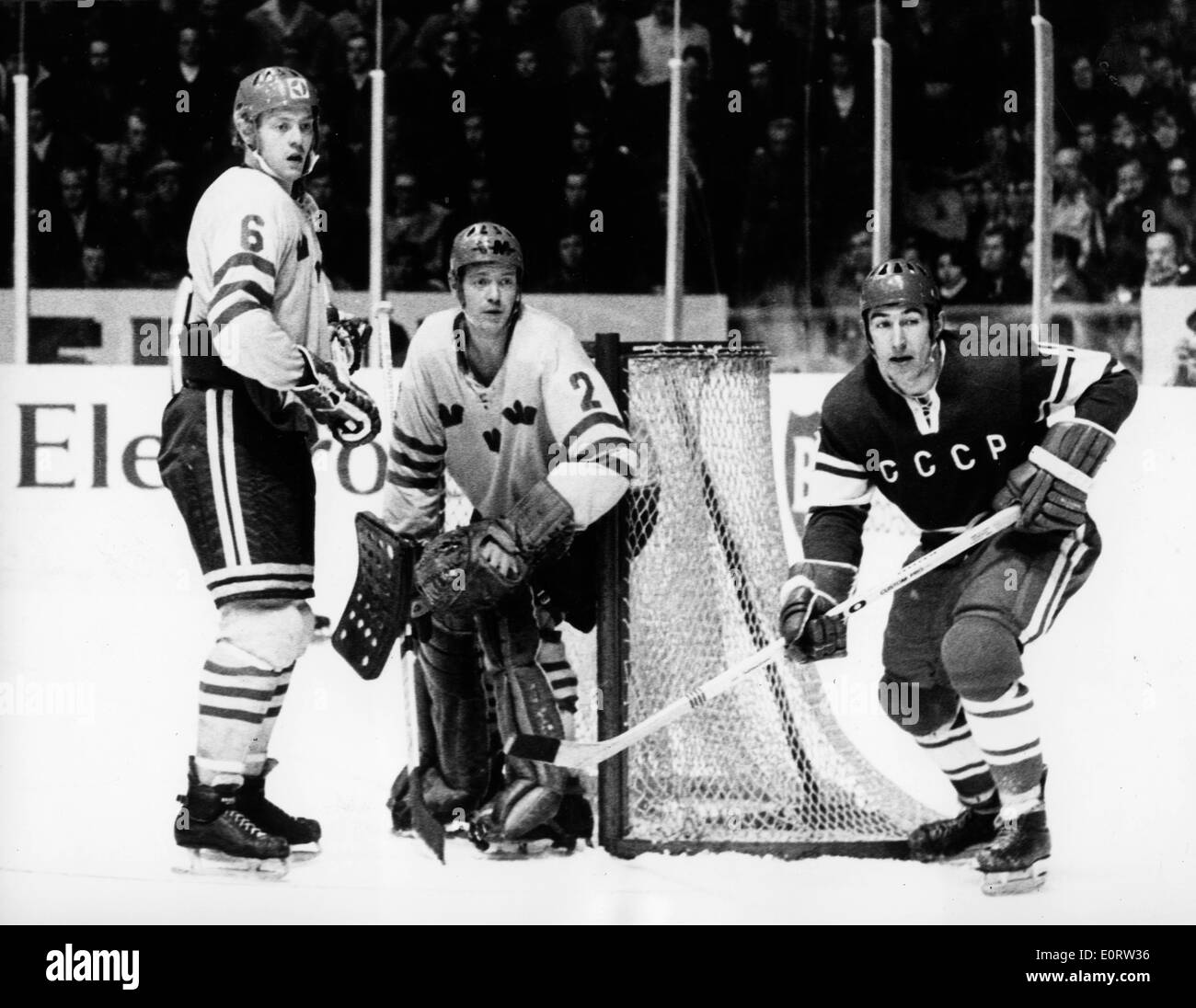 Eishockey-Spieler Anatoli Firsov Meisterschaft Stockfoto