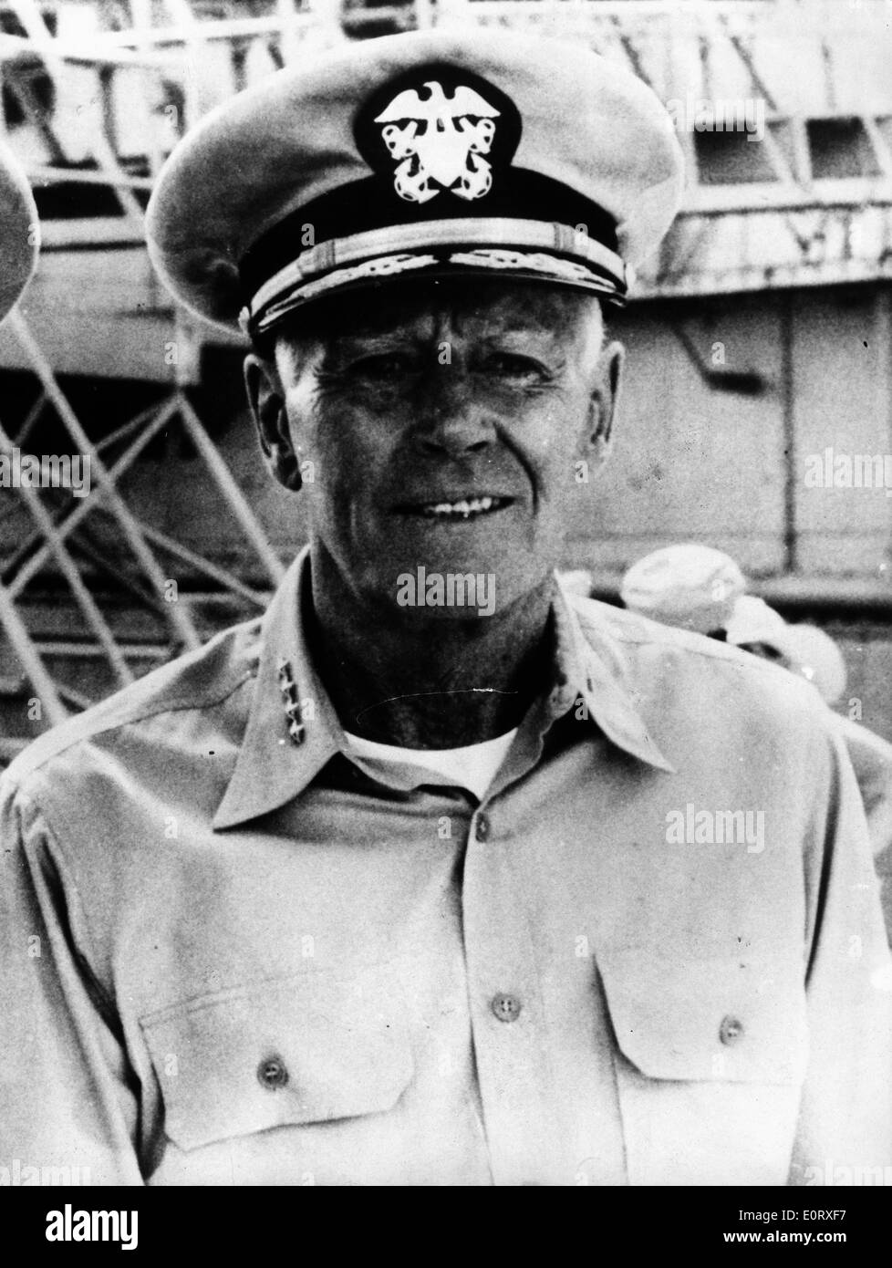 Schauspieler Henry Fonda in seiner Marine uniform Stockfoto