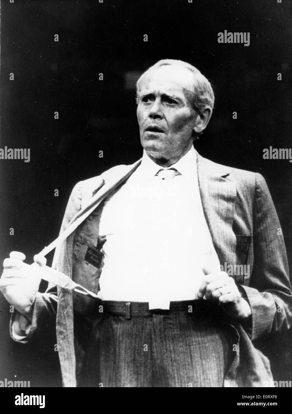 Schauspieler Henry Fonda spricht bei Veranstaltung Stockfoto