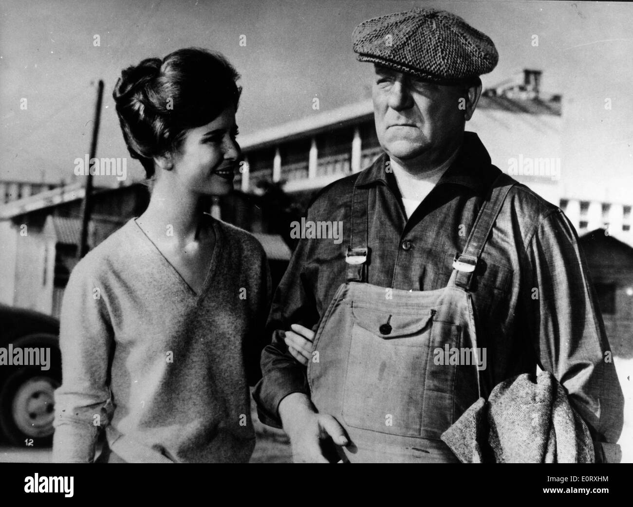 Schauspieler Jean Gabin und Marie-José Nat Co-star Stockfoto
