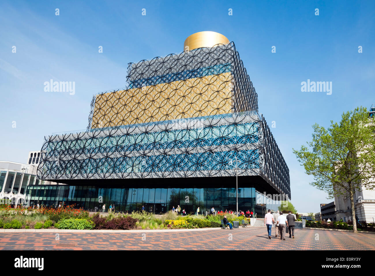 Neue Bibliothek in Birmingham City Centre, Großbritannien. Stockfoto