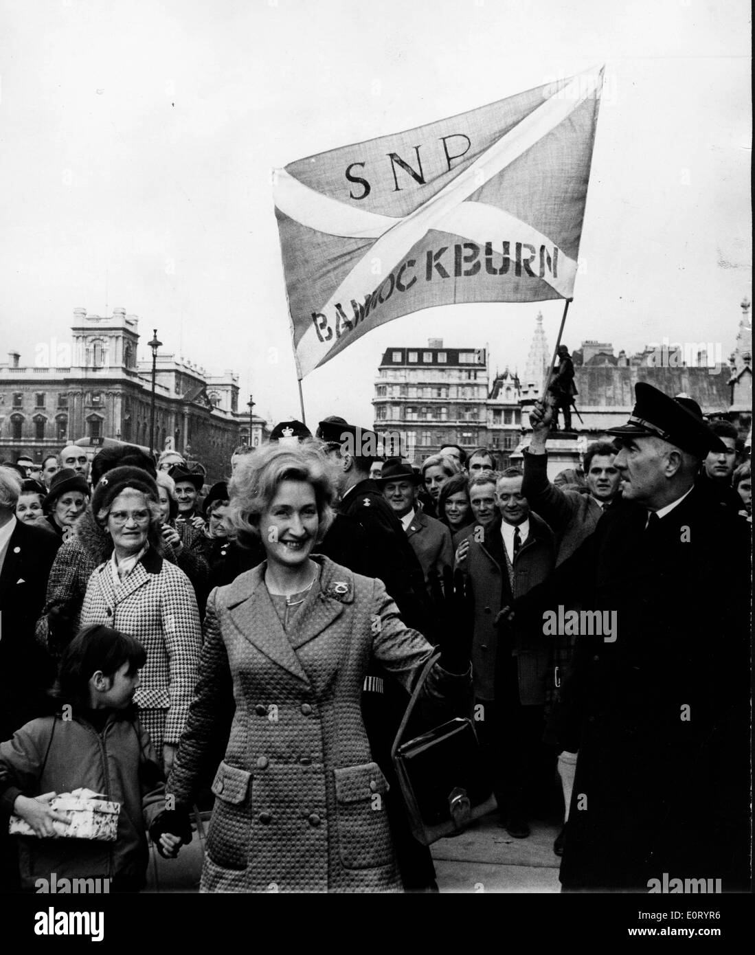 Winifred Ewing bei einer politischen Veranstaltung Stockfoto