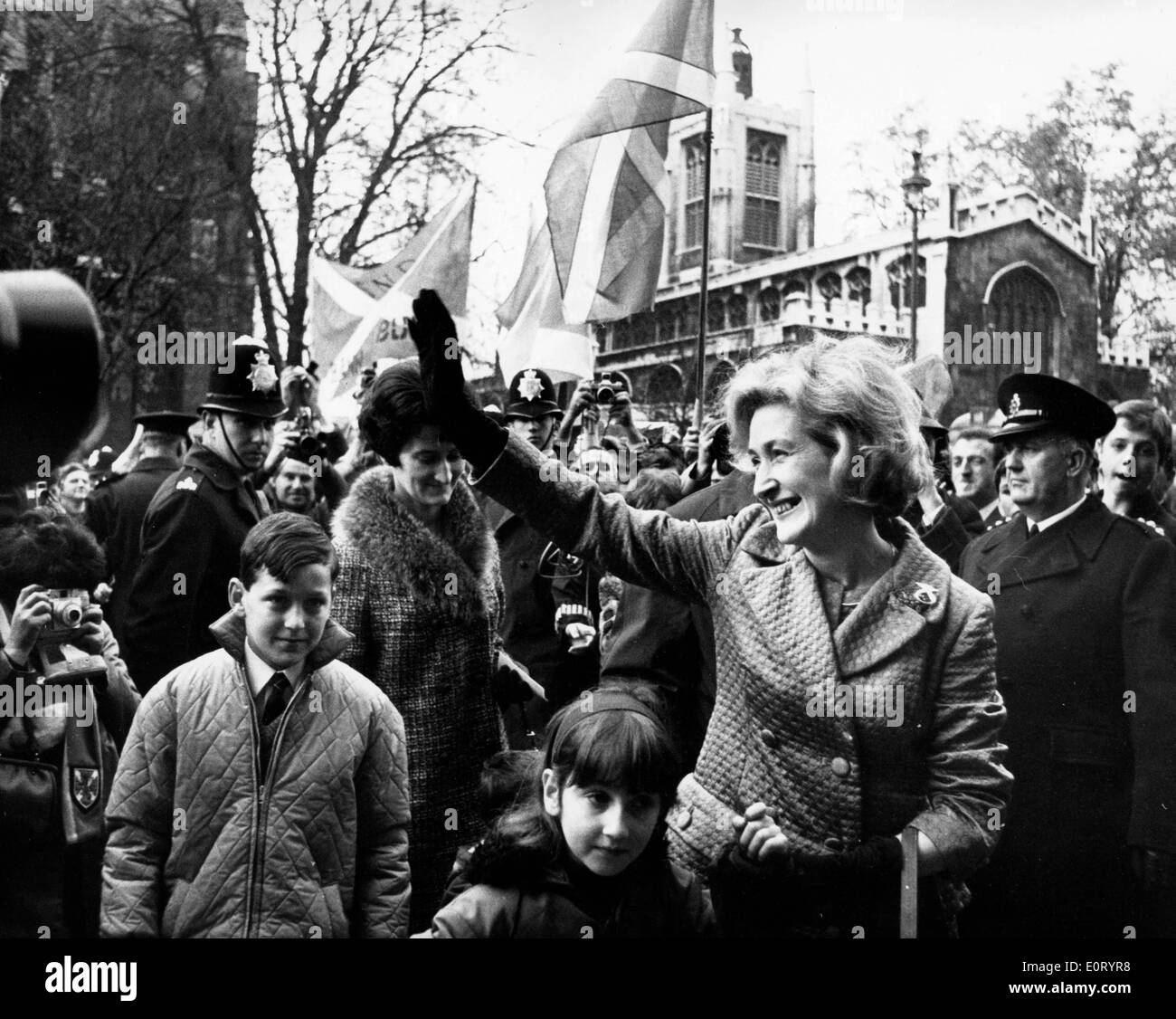 Winifred Ewing bei einer politischen Veranstaltung Stockfoto