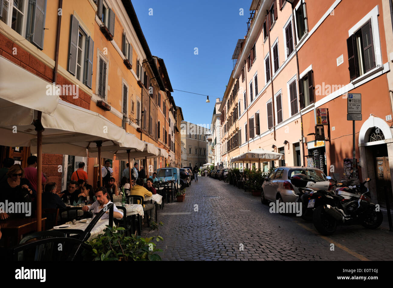 Italien, Rom, Trastevere, Via di San Francesco a Ripa Stockfoto