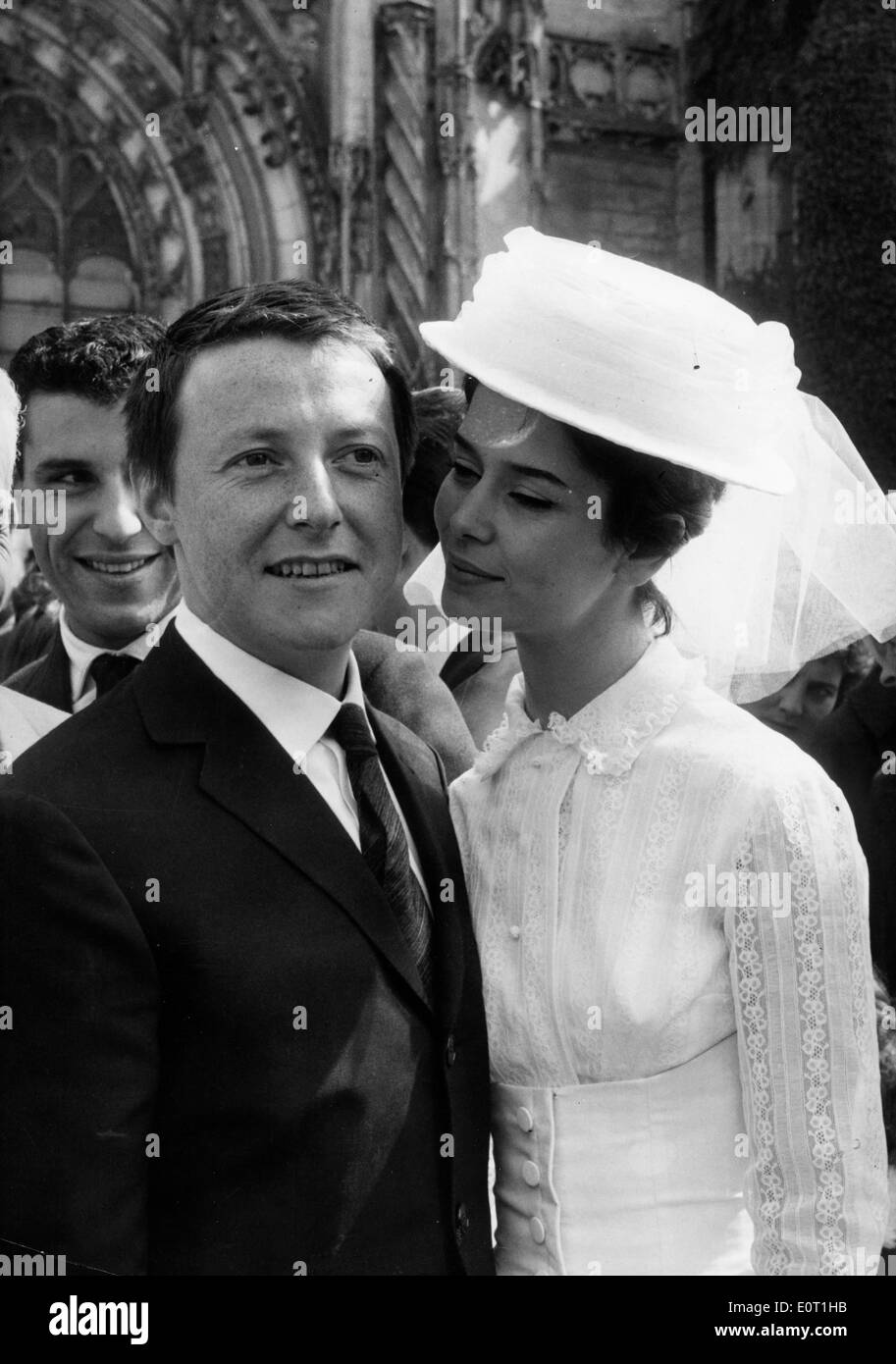 Schauspieler Roger Dumas und Marie-José Nat Mi Stockfoto