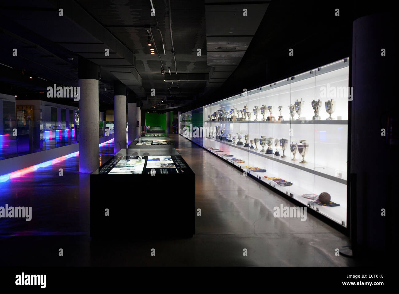 Museum des Fußballvereins Barcelona Stockfoto