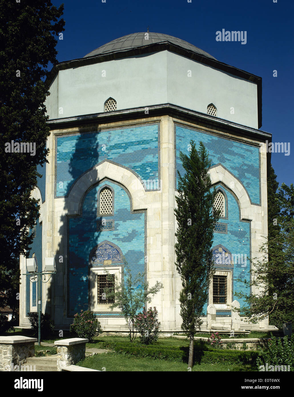 Turkei. Bursa. Yesil Türbe (Grünes Grab). Mausoleum von Sultan Mehmed ich (1390-1421). Erbaut im Jahr 1421. Osmanischen Stil. Stockfoto