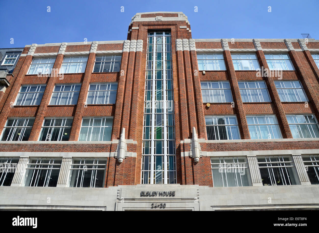 Art-Deco-Gebäude im Bereich Marylebone, London, England Stockfoto