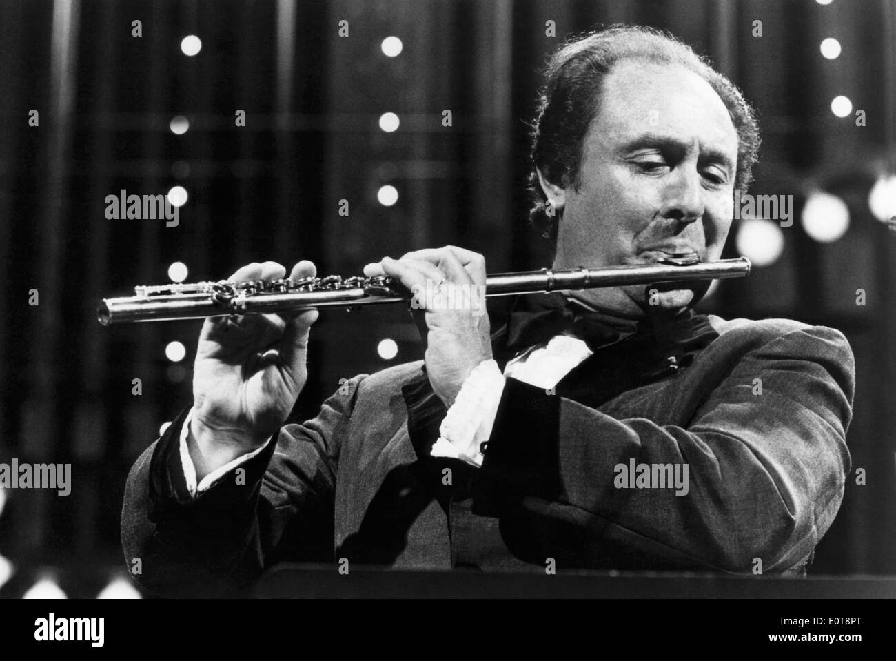 Jean-Pierre Rampal, französischer Flötist, für Boston Pops Orchestra, 1977 Stockfoto