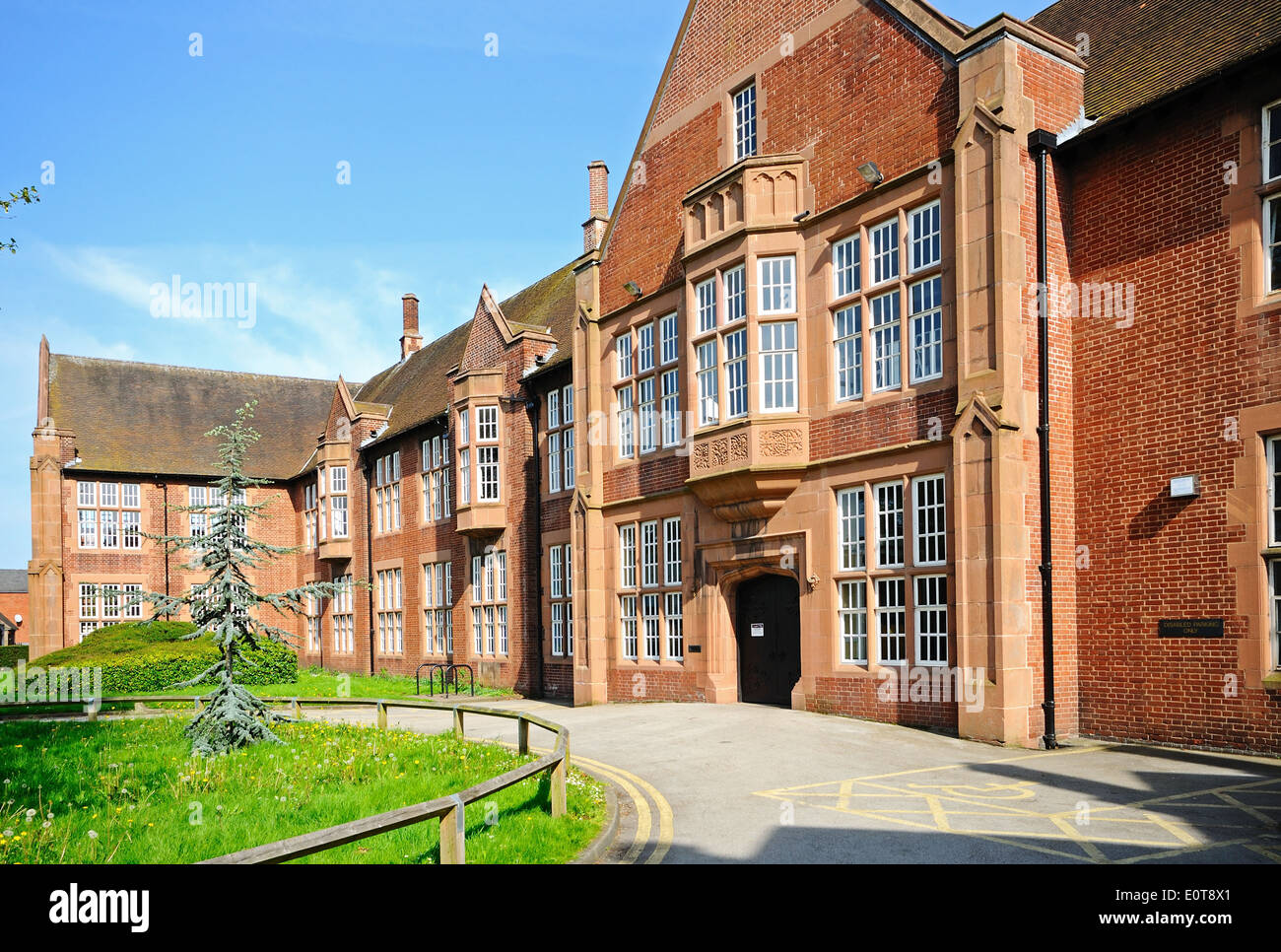 Bibliotheksgebäude, Lichfield, Staffordshire, England, Vereinigtes Königreich, West-Europa. Stockfoto