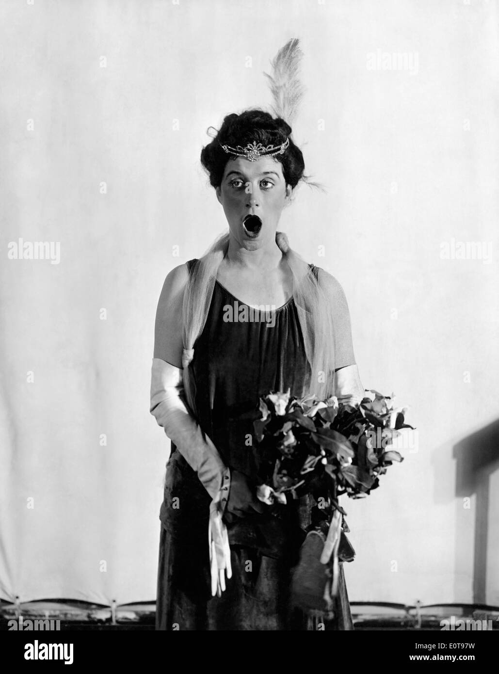 Beatrice Lillie, Bühnen- und Filmschauspielerin, humorvolle Werbung Portrait, ca. 1929 Stockfoto