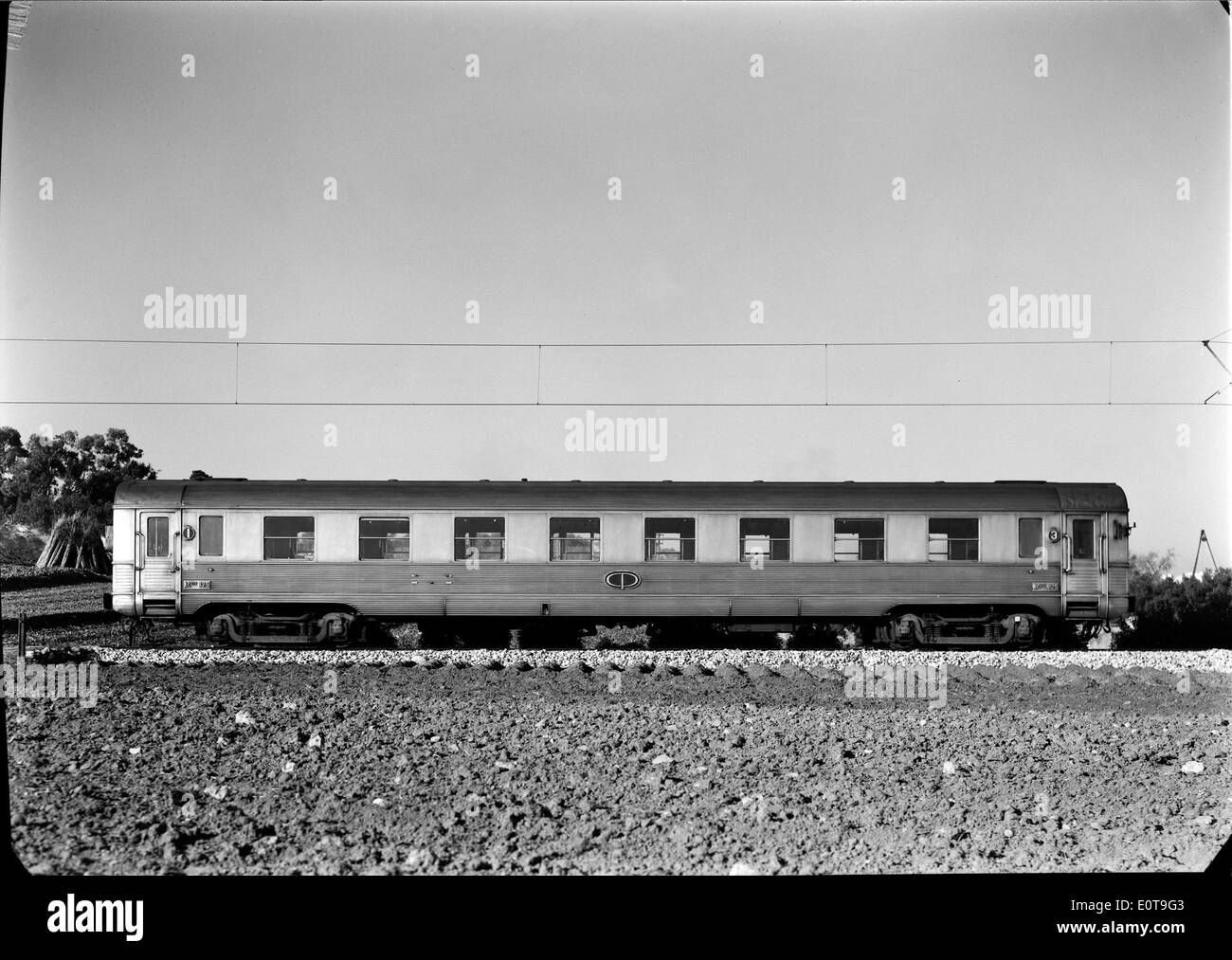 Die Companhia dos Caminhos de Ferro Portugueses (CP) ist die portugiesische Eisenbahngesellschaft, die Eisenbahnverkehrsdienste anbietet. Das Unternehmen hat eine Schlüsselrolle im Verkehrssystem des Landes gespielt. Stockfoto