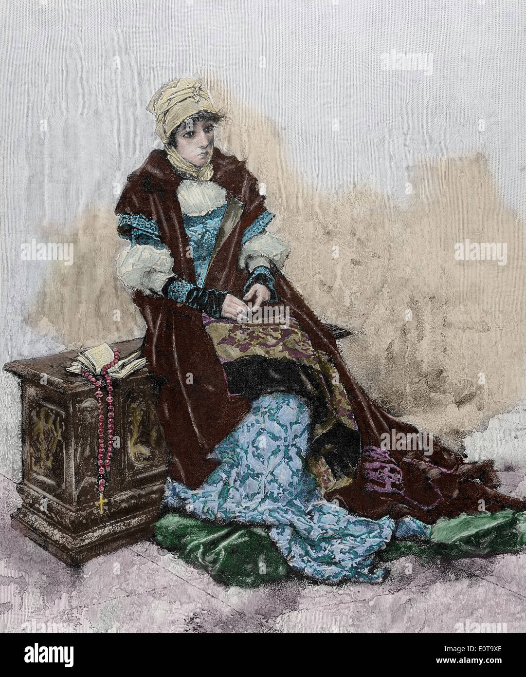 Johanna von Kastilien (14791555), bekannt als Joanna die Mad Königin von Kastilien von 1504 und