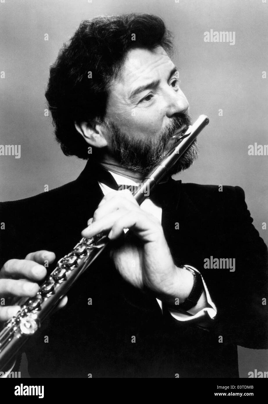 James Galway, irische virtuose Flötenspieler, etwa Anfang der 80er Jahre Stockfoto