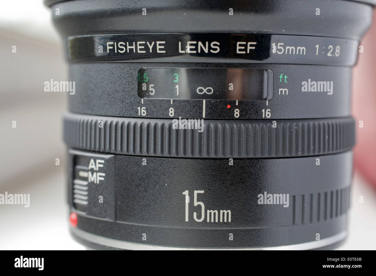 Hyperfocussing; Fisheye-Objektiv; UK Stockfoto