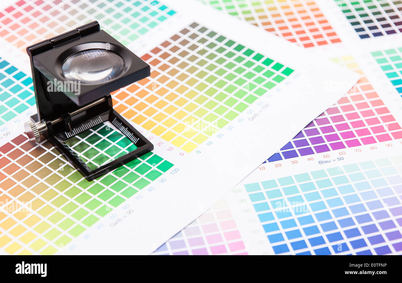 Drucker-Messung Stockfoto