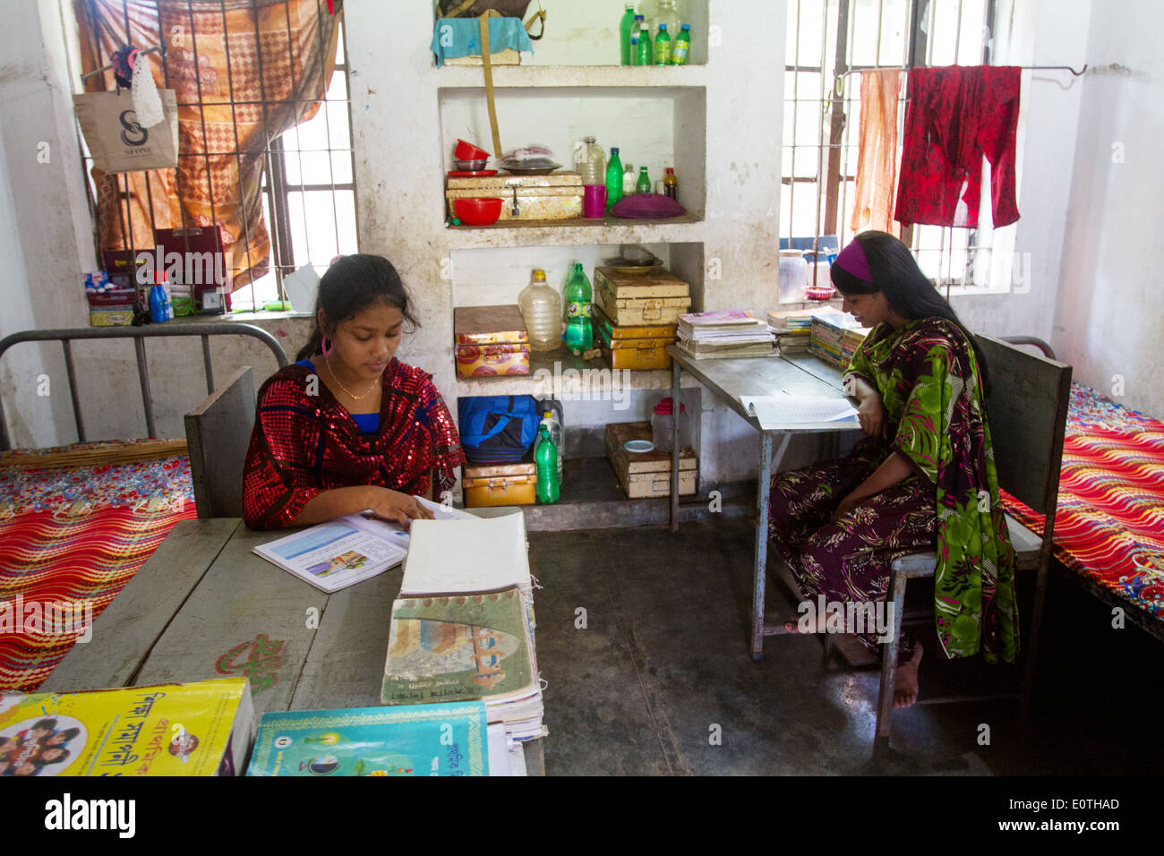 Mädchen Schule und Waisenhaus Dhaka Bangladesch Stockfoto