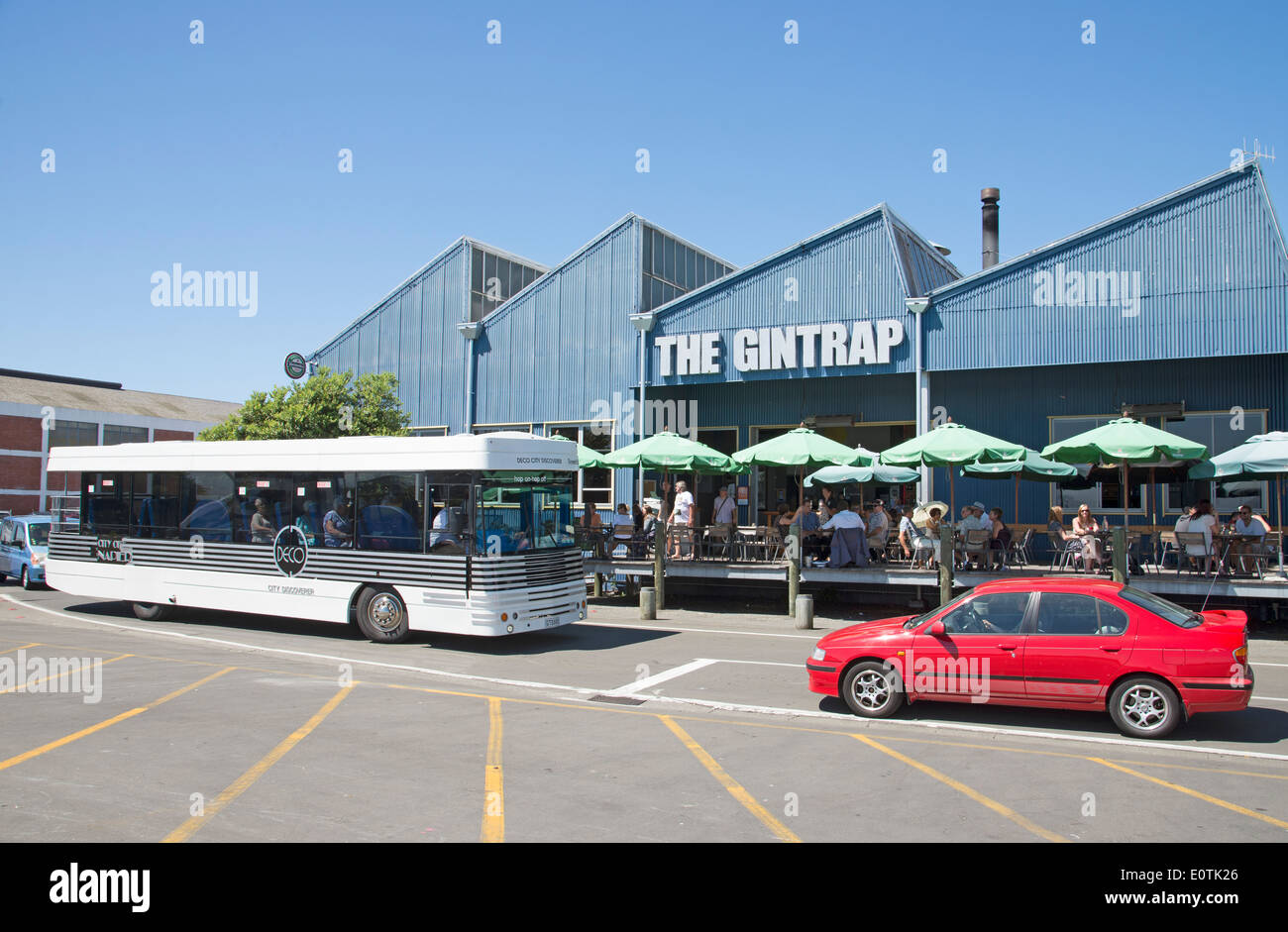 Stadt-Entdecker-Hop on Hop off-Bus in Napier Hawkes Bay Region Neuseelands Stockfoto