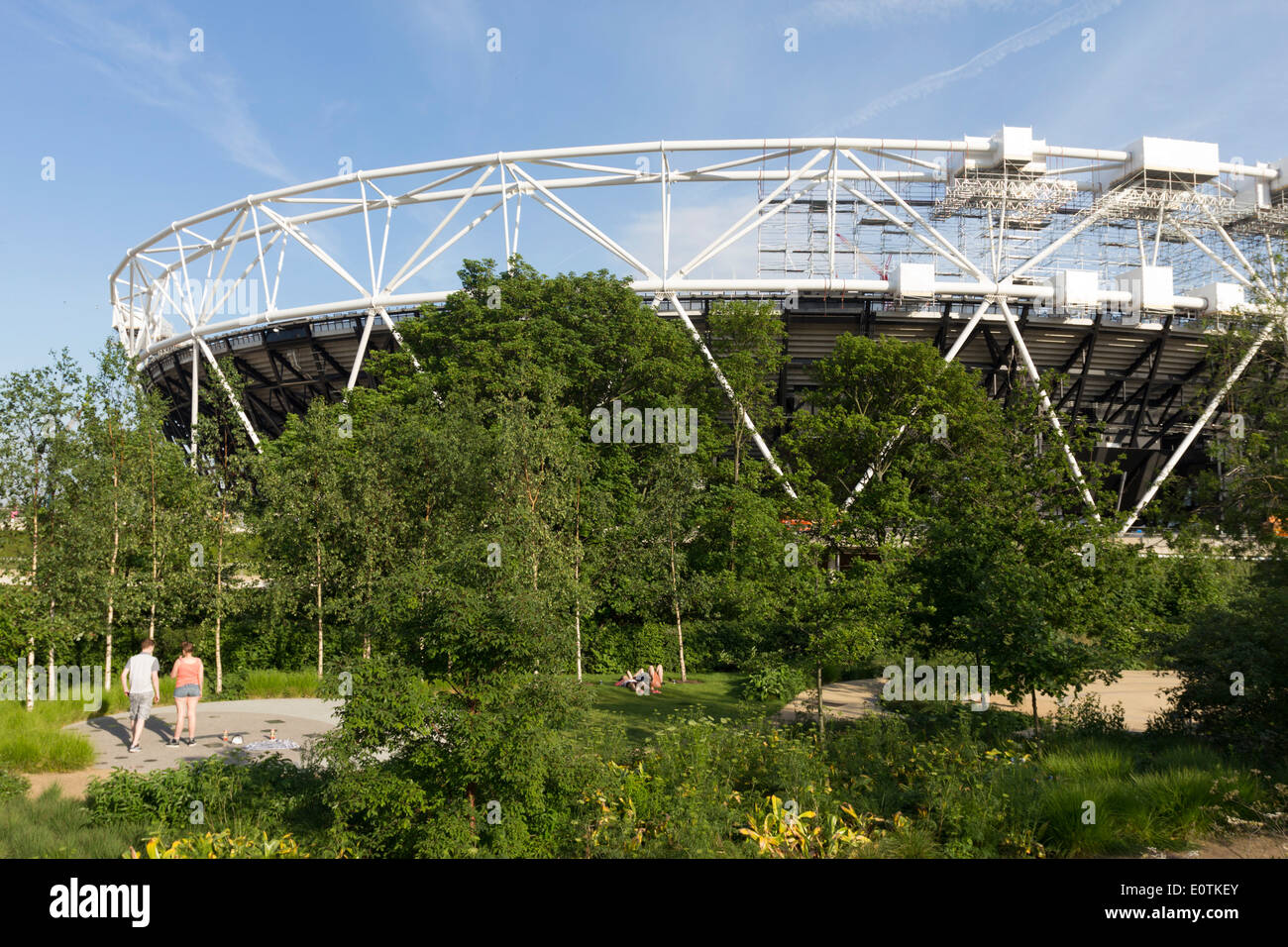 Die Queen Elizabeth Olympic Park - Stratford - London Stockfoto