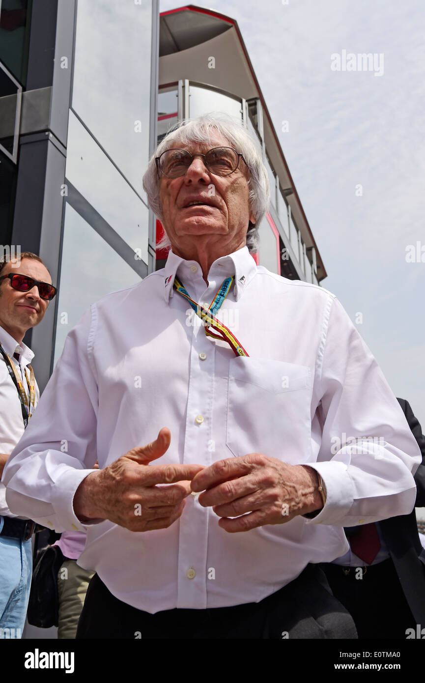 Formel 1 Grand Prix von Spanien 2014---Formel-1-Chef Bernie Ecclestone (GBR) Stockfoto