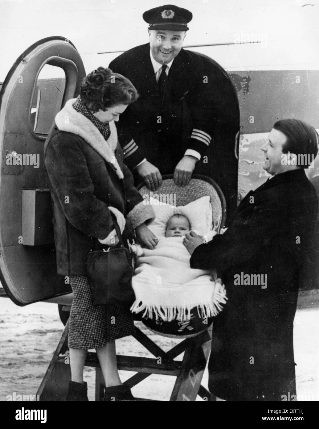 Basil De Ferranti kommt für die Taufe des Sohnes Stockfoto