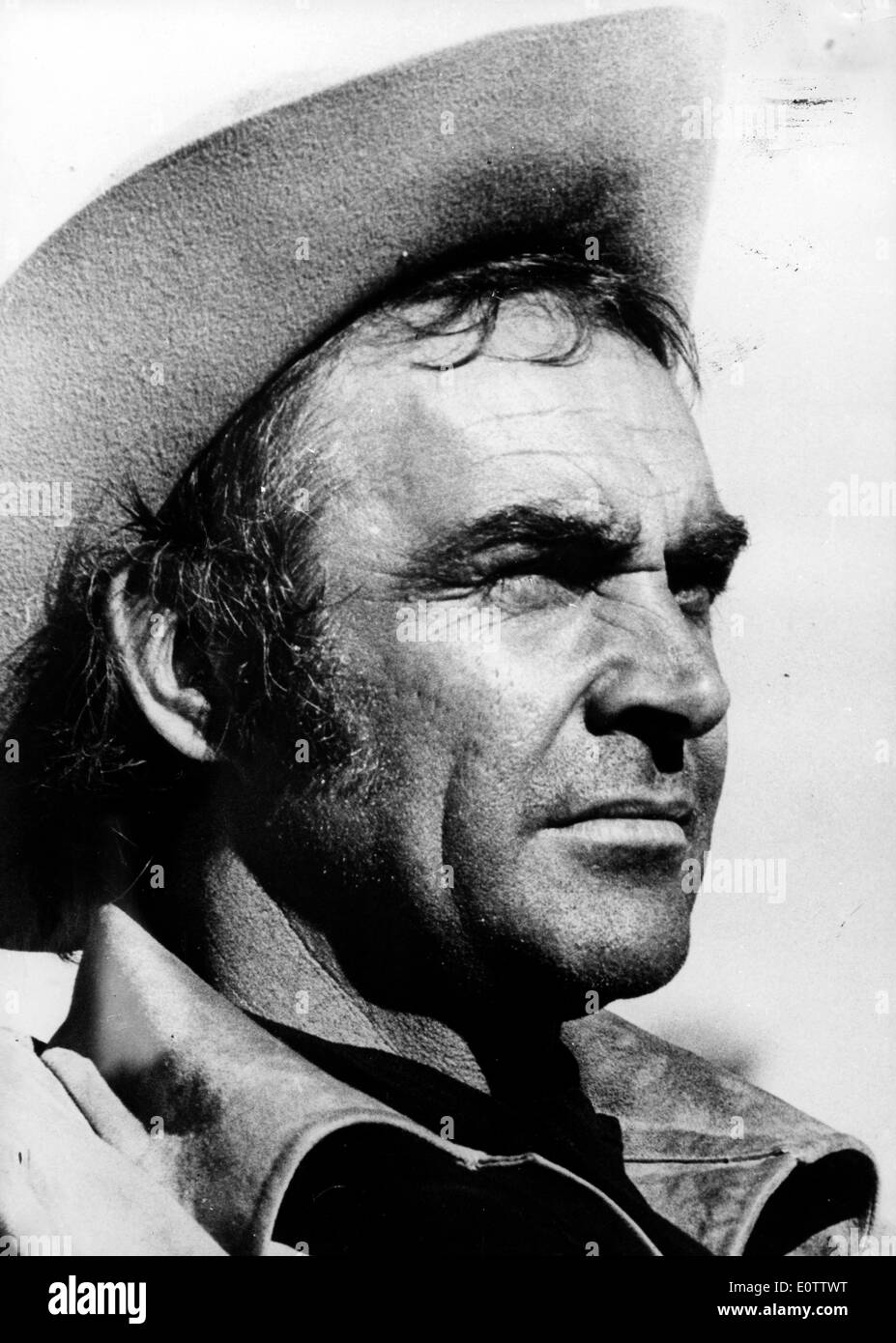 Schauspieler Sean Connery in einer Rolle als cowboy Stockfoto