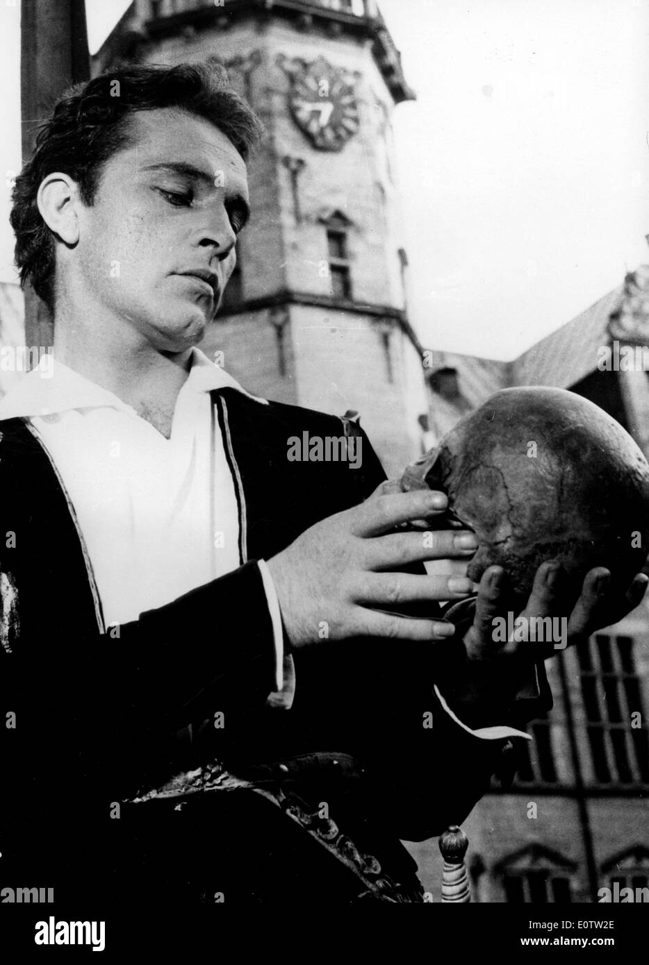 Schauspieler Richard Burton in einer Szene aus einem Film Stockfoto