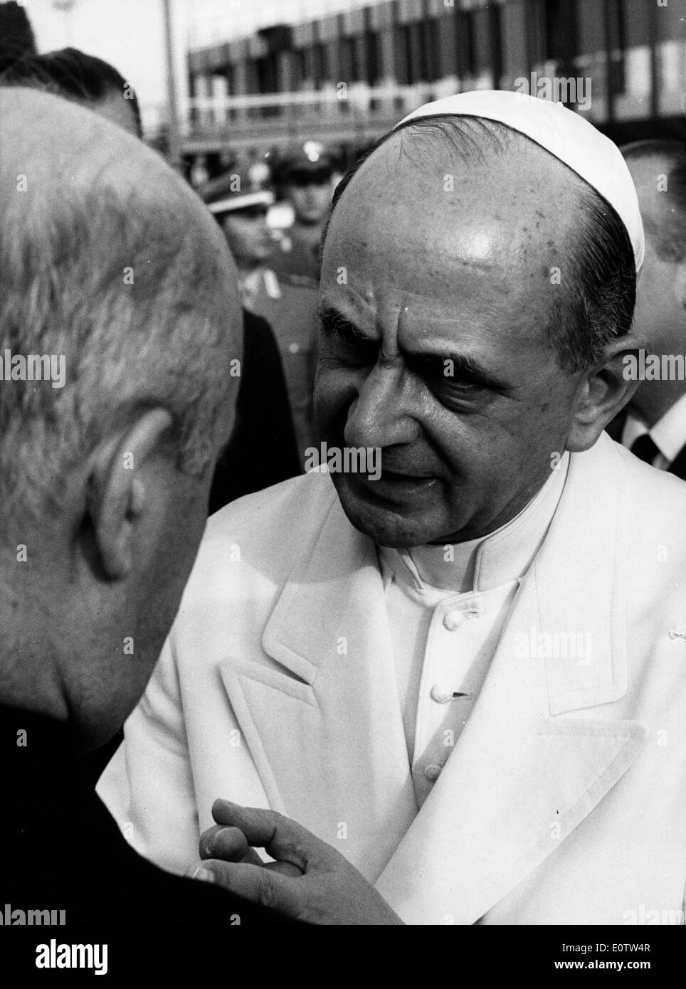 Papst Paul Vl, Gespräch mit einem Freund Stockfoto