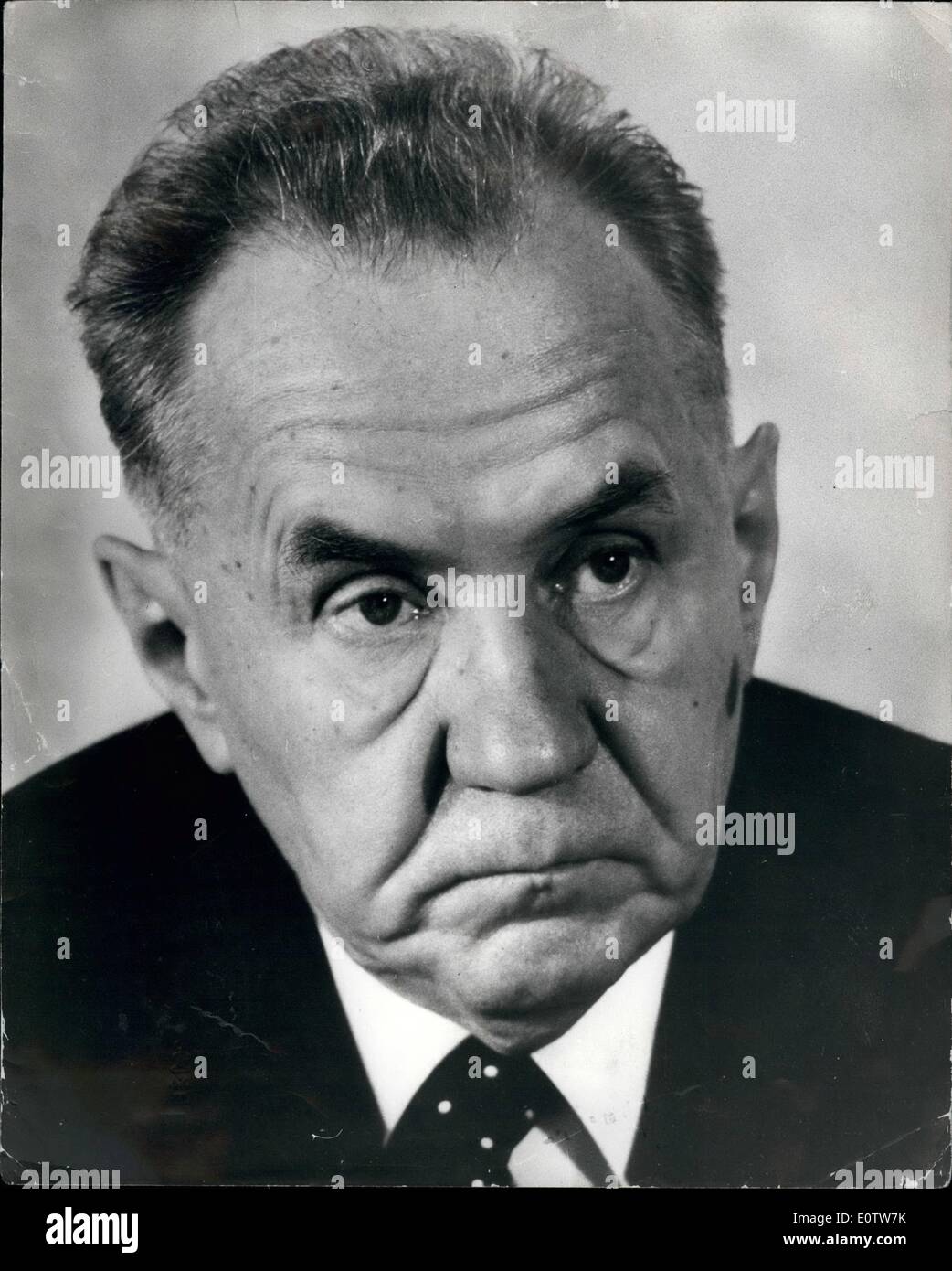 8. August 1960 - Alexei Kossygin Stockfoto