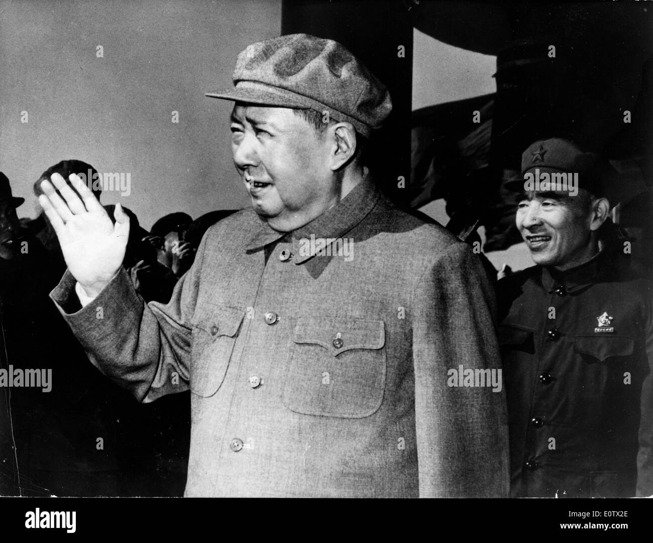 Vorsitzender Mao Zedong bei Zeremonie in Peking Stockfoto