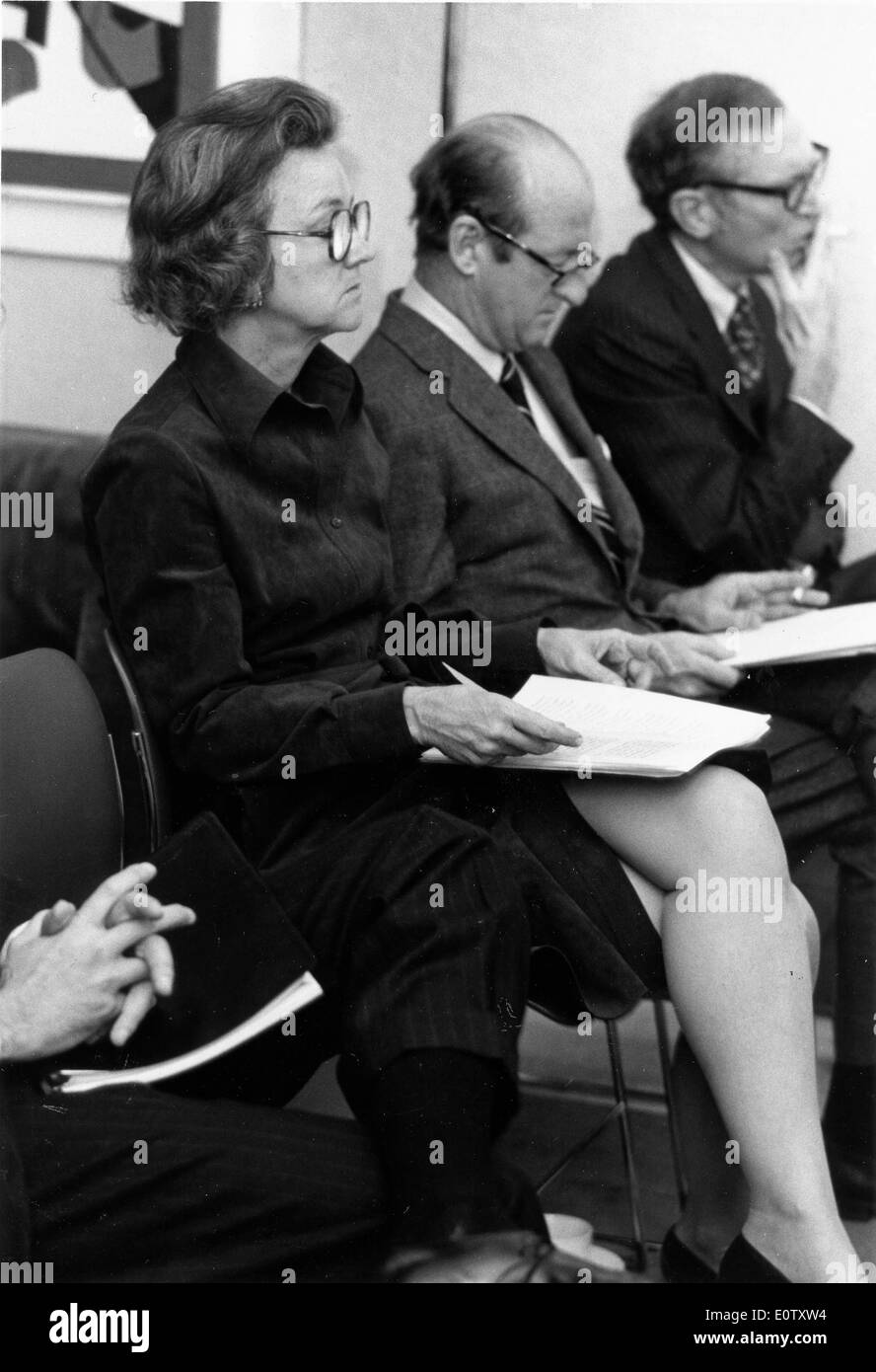 Verlag Katharine Graham sitzt in einer Besprechung Stockfoto