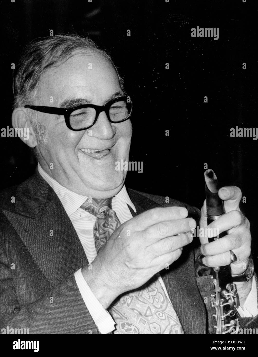 Jazz-Musiker Benny Goodman Klarinette Stockfoto