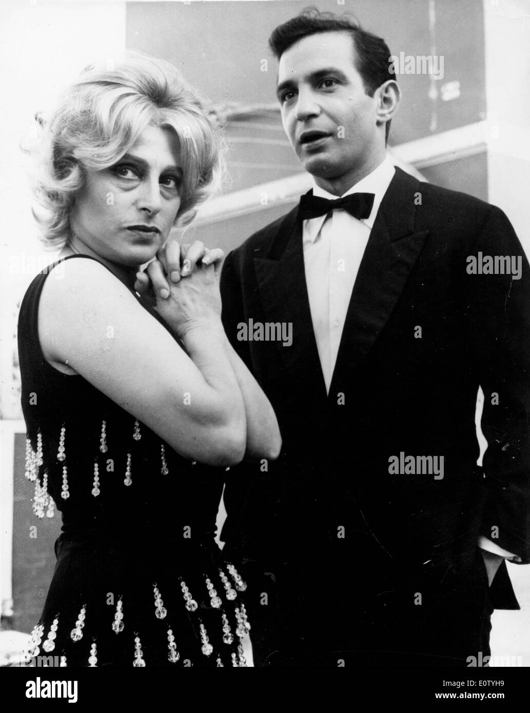 Schauspieler Anna Magnani und Ben Gazzara Co-star Stockfoto